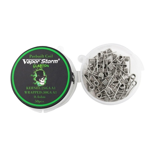 

50 штук Vapor Storm A1 Обогреваемая проволочная катушка RDA Катушка с четырьмя катушками Предварительно обмотанные провода Wick Alien Mix Twisted