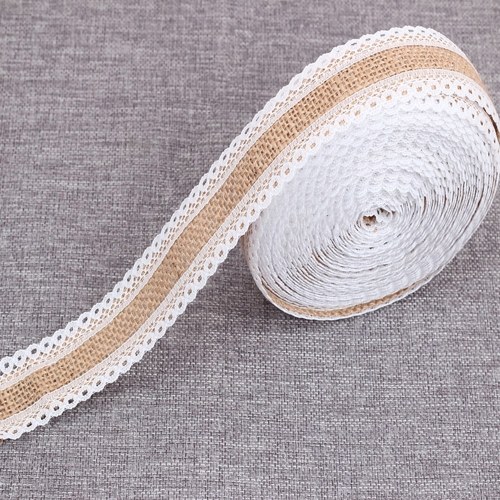 

2m 25mm Width DIY Handmade Lace Linen Roll