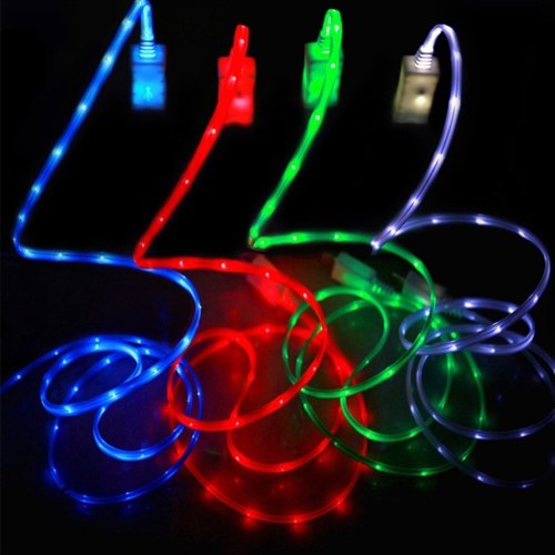 

Creative Intelligent Universal LED Lighting Phone Charging USB Cable