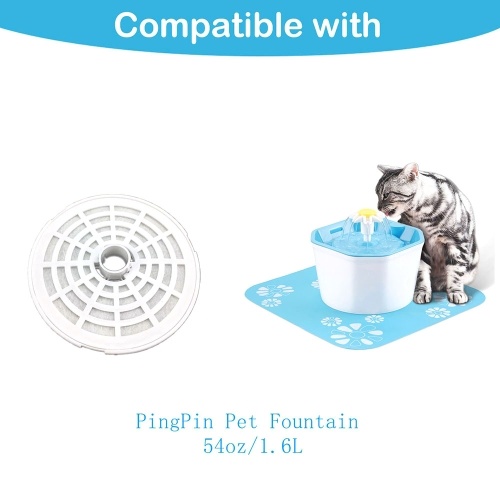 

Automatic Cat Water Fountain Electric Pet Drinker Bowl Dispenser Accessories Filter 5PCS