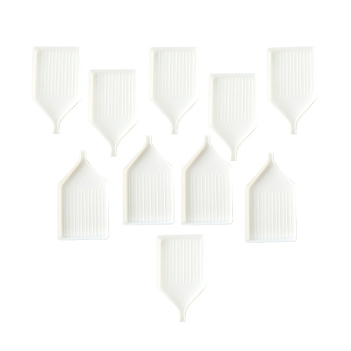10Pcs Diamond Painting Accessories White Tray Drill Plates Diamond Embroidery Tool