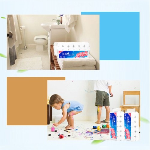 

24 Rolls Coreless Roll Paper Towels Washroom Tissue Paper Towels Toilet Paper Soft & Strong Easy Tear-off for Home Commercial Use