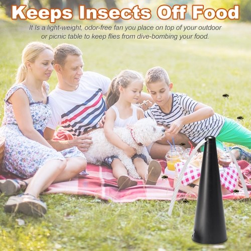 

Electronic Pest Control Fly Repellent Fan USB Charging Keep Flies Mosquito/Fly/Bug Away from Your Food,Meal Outdoor /Indoor Portable Fly Repellent Fan