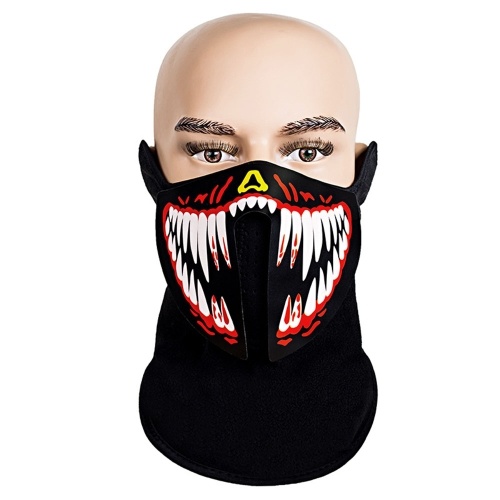 

Halloween Mask Costume Party Cosplay Prank Face Cover LED Rave Mask