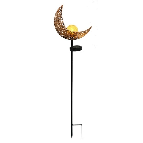

LED Solar Lights Hollow Out Sun Moon Shaped LED Garden Stake Light