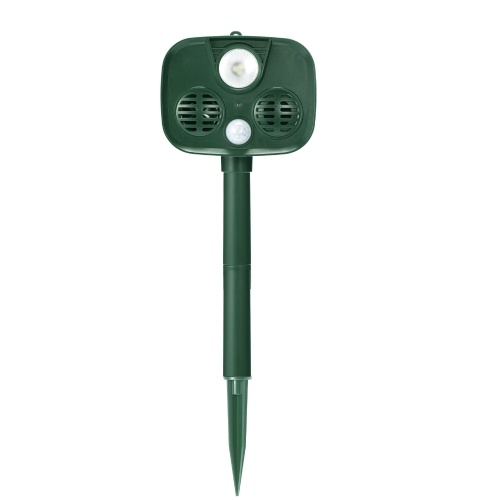 

Ultrasonic Alarm Animal Repeller LED Flashing Light Motion