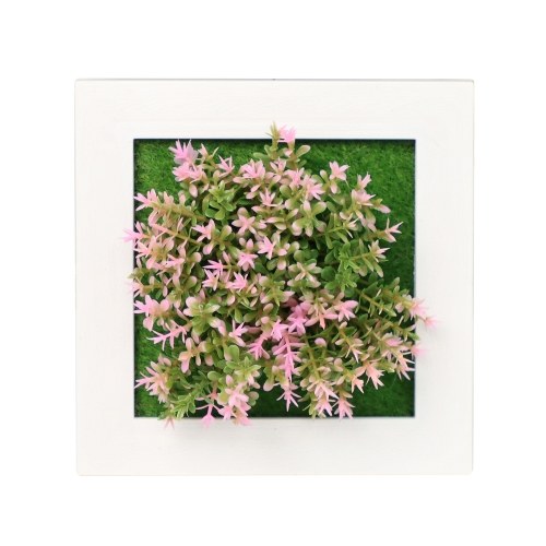 

Artificial Simulation Plants 3D Wall Hanging / Desktop Flowers Faux Plants Photo Frame for Home Office Desk Wall Decor Gift