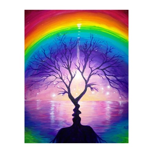 

12*16 Inch DIY 5D Diamond Painting Kit Full Drill Diamond Painting Tree Flower Pattern Acrylic Rhinestone Mosaic Painting Craft Home Wall Decor Gift Frameless