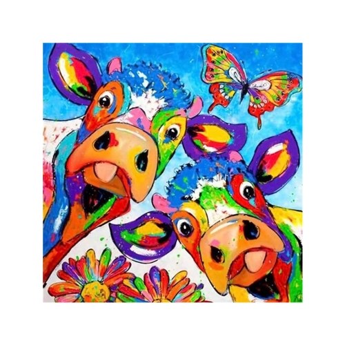 

DIY 5D Diamond Painting Kit Cute Animal Pattern Full Drill Diamond Painting Acrylic Rhinestone Mosaic Painting Craft Home Wall Decoration Gift Frameless