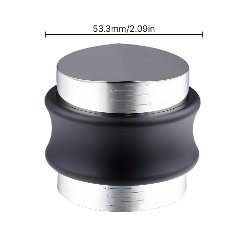 

53.3mm 2-in-1 Coffee Distributor and Tamper Food Grade Stainless Steel Dual Head Coffee Leveler Adjustable Height Espresso Distribution Tool with Ergonomic Handle2-in-1 Coffee Distributor and Tamper Food Grade Stainless Steel Dual Head Coffee Leveler Adju