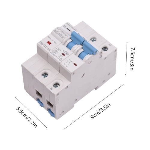 2P Smart Circuit Breaker TY APP Wifi Circuit Breaker Electricity Statistics Switch Overload and Short Circuit Protection Mobile Phone Remote Control for Apartments Homes Streetlights Farms 