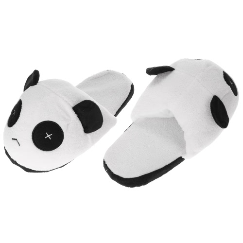 

Anself Lovely Cute Panda Men Winter Warm Slippers Soft Plush Anti-skid Indoor Home Cotton Slipper Shoes 29cm/11.4in