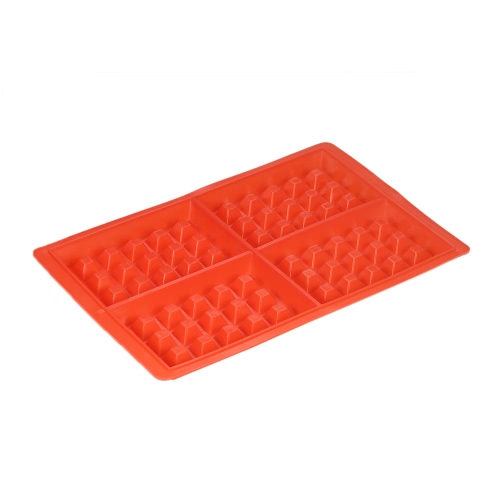 

4-Cavity Silicone Non-Stick Waffle Mold Maker DIY Cake Chocolate Candy Molds Waffle Pan Baking Tool
