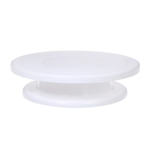 

28cm Диаметр Пластиковый торт DIY Вращающийся Turntable Fondant Украшение Обледенение Стенд Украшение Выпечка Белый