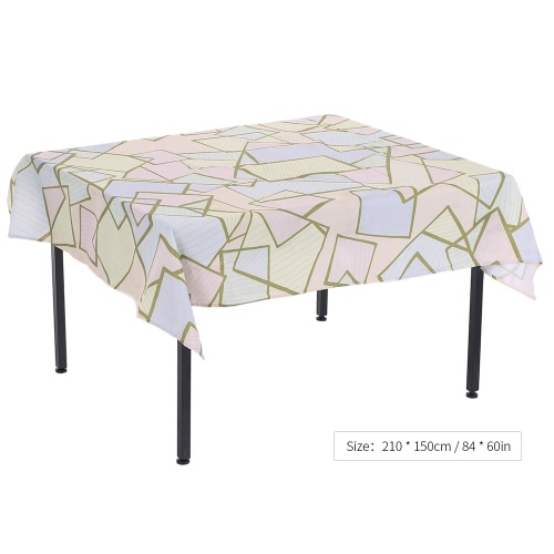 

84 * 60'' Rectangular Dinner Table Cloth Polyester Printed Coffee Table Cover Tablecloths Home Decoartion