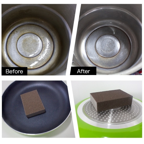 

High Quality Magic Sponge Wipe Rub Rust Cleaning Removal Pan Descaling Kitchen Helper Tool