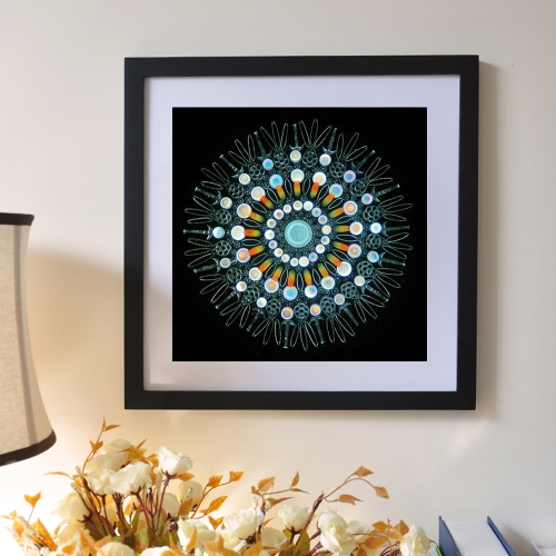 

5D DIY Diamond Painting Colorful Mandala Pattern Rhinestone Patchwork Wall Room Decoration