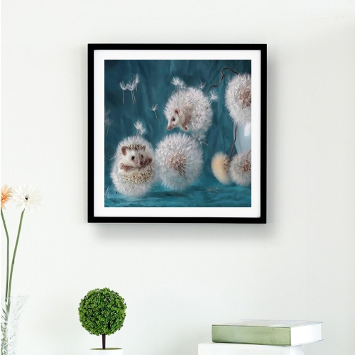 5D DIY Diamond Embroidery Dream Dandelion Sunset Cute Hedgehog Diamond Painting Rhinestone Home Decoration