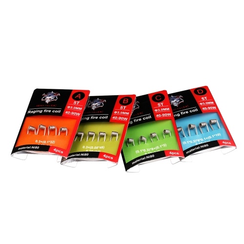 

4PCS Demon Killer Raging Fire Coil DIY Tool E Cigarette Heating Wire