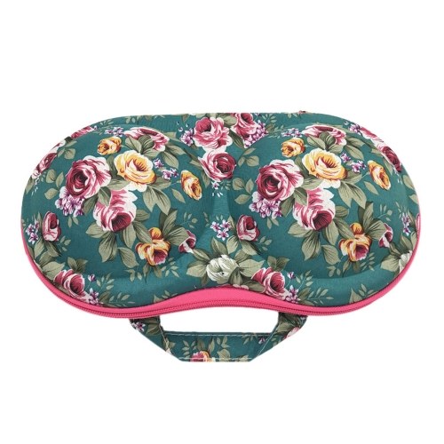 

Colorful Pattern Underwear Storage Box Portable Bra Bag with Mesh and Handle for Travel Fitness