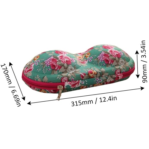 

Colorful Pattern Underwear Storage Box Portable Bra Bag with Mesh and Handle for Travel Fitness