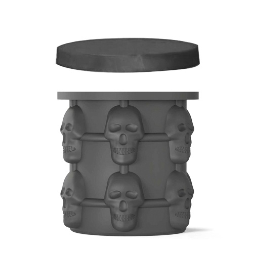 1 STÜCK Silikon Bier Eiskübel Kunststoff Gummi Schwarz Outdoor Cocktail Trinken Glasurwanne Kühlen Eis Maker Container