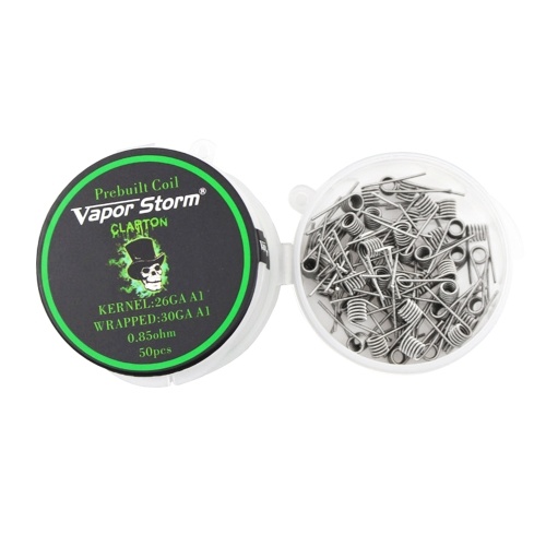 

50 штук Vapor Storm A1 Обогреваемая проволочная катушка RDA Катушка с четырьмя катушками Предварительно обмотанные провода Wick Alien Mix Twisted