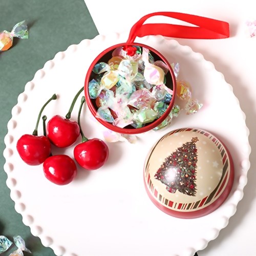 

Iron Spherical Fashion Candy Box Ball Christmas Storage Jar Storage Cans Hotel