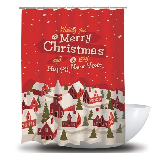 

Shower Curtain Christmas Decoration