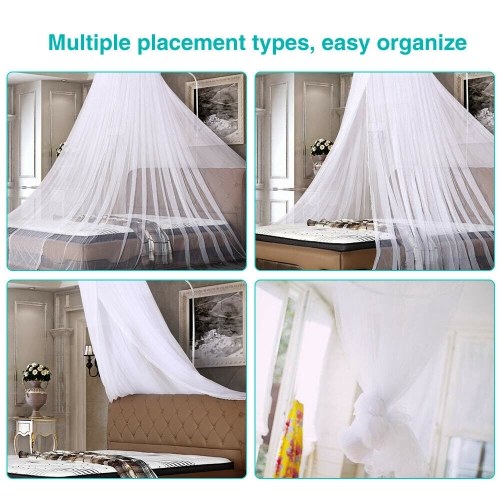 

Household Bedding Pure Color Breathable Romantic The Princess Hanging Type Dome-Shaped Bed Net
