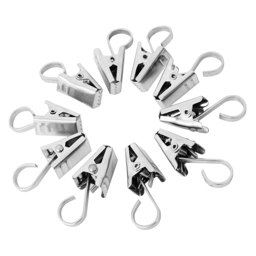 

50PCS 430 Stainless Steel Curtain Clip