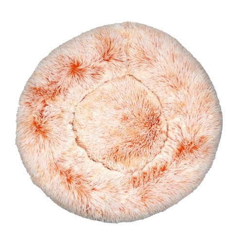 

Bedding Plush Faux Fur Round Pet Dog Bed (Pink,16'')