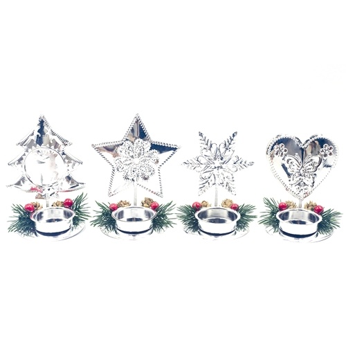 Christmas Candle Holder Pine Cone Ornaments