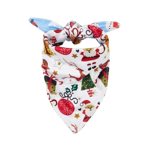 

Dog Scarf Bandana Christmas Dog Kerchief Pet Triangle Bibs Scarf Pet Saliva Towel Accessories Washable