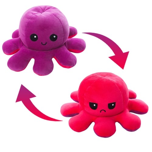 Reversible Octopus Shaped Plush Toy