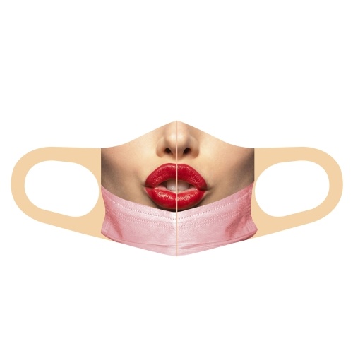 

Adult Male/Female Halloween Party Supplies Interesting 3D Pattern Washable Reuseable Breathable Anti-Dust Face Shield