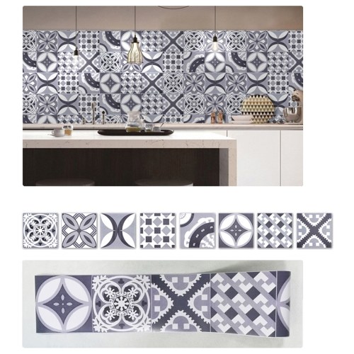 

1PC Self Adhesive Retro Tile Stickers