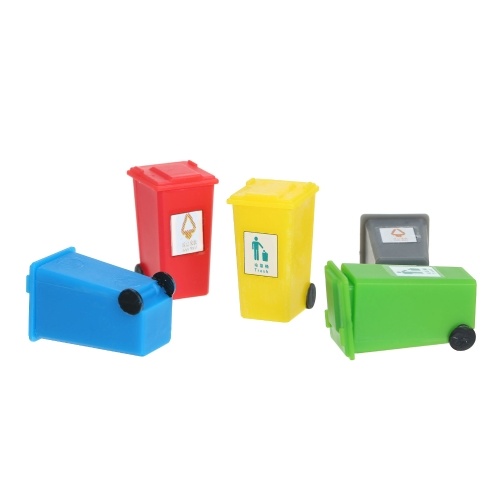 

Miniature Garbage Cans Painted Garbage Cans Model