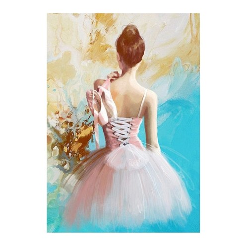 

12*16 Inch DIY 5D Diamond Painting Kit Full Drill Diamond Painting Women Back View Pattern Acrylic Rhinestone Mosaic Painting Craft Home Wall Decor Gift Frameless