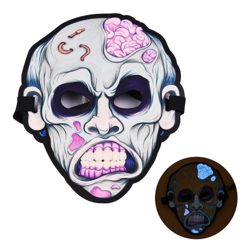 

Halloween Scary Mask LED Sound Activated Light up Masks with Adjustable Elastic Strap for Festival Costume Party Cosplay