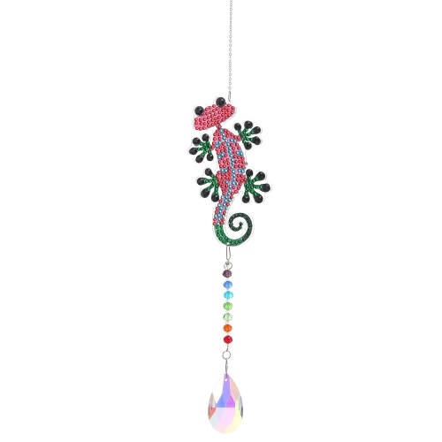 

DIY Diamond Painting Wind Chime Animal Pattern Drill Diamond Embroidery Kit DIY Window Hanging Decoration