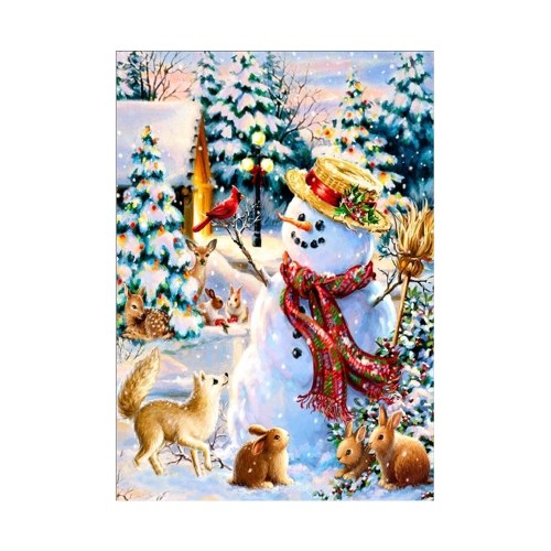 

DIY 5D Diamond Painting Kit Christmas Style Pattern Full Drill Diamond Painting Acrylic Rhinestone Mosaic Painting Craft