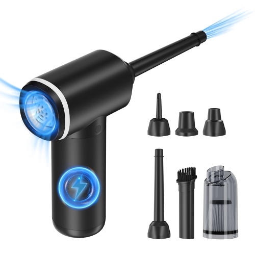 Portable Air Pump Mini Cordless Electric Air Pump Handheld Vacuum Cleaner Built-in 6000mAh Battery for Pool Floats Air Mattress Swimming Ring Vacuum Storage Bag 
