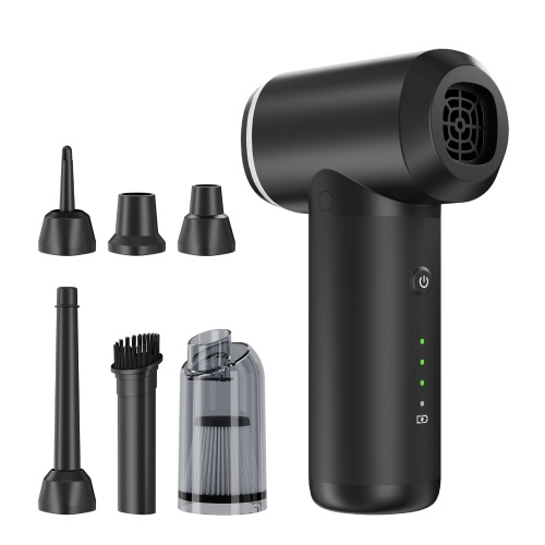 Portable Air Pump Mini Cordless Electric Air Pump Handheld Vacuum Cleaner Built-in 6000mAh Battery for Pool Floats Air Mattress Swimming Ring Vacuum Storage Bag 