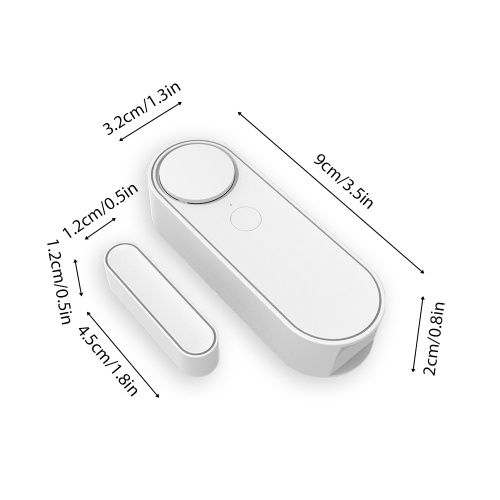4 Pack Mini Door Window Alarm Home Security TY APP 2.4G WIFI Wireless Magnetic Sensor Anti-Theft Alarm Sound Easy Installation for Home Garage Apartment Door Alarm Security System Low Voltage Alarm 