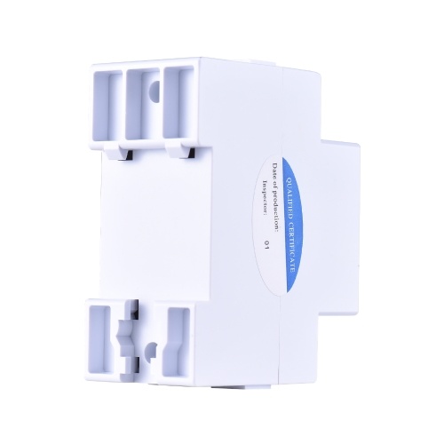 WiFi Intelligent Energy Meter Support TY APP Control Single-Phase Din Rail Smart Electricity Meter Power Consumption Kwh Meter Wattmeter LCD Display Voice Control Metering Switch Functions 