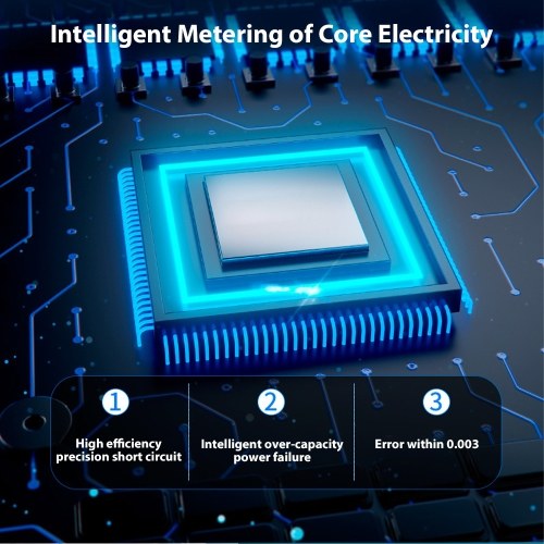 WiFi Intelligent Energy Meter Support TY APP Control Single-Phase Din Rail Smart Electricity Meter Power Consumption Kwh Meter Wattmeter LCD Display Voice Control Metering Switch Functions 