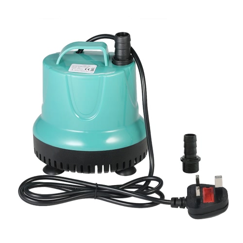

2000L/H 25W Submersible Water Pump Mini Fountain for Aquarium Fish Tank Pond Water Gardens Hydroponic Systems with 2 Nozzles AC110