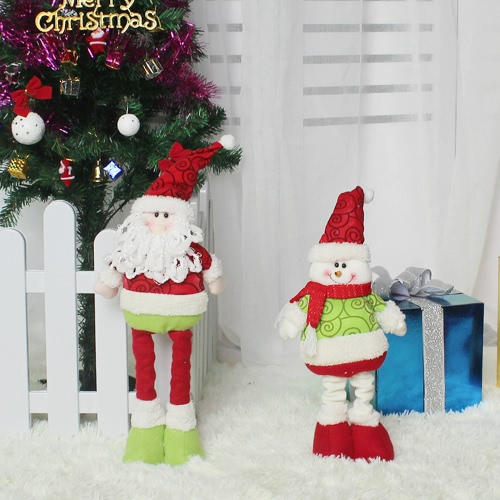 

Рождественская распродажа Постоянная игрушка Кукла Санта / Снеговик / Олень X'mas Украшения для вечеринок Украшения Рождествен