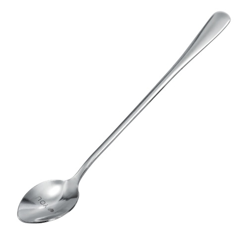 Custom Stamped Engraved Stainless Steel Long Handle Ladle Personalized Coffee Milk Stir Spoon with Lettering for Gifts